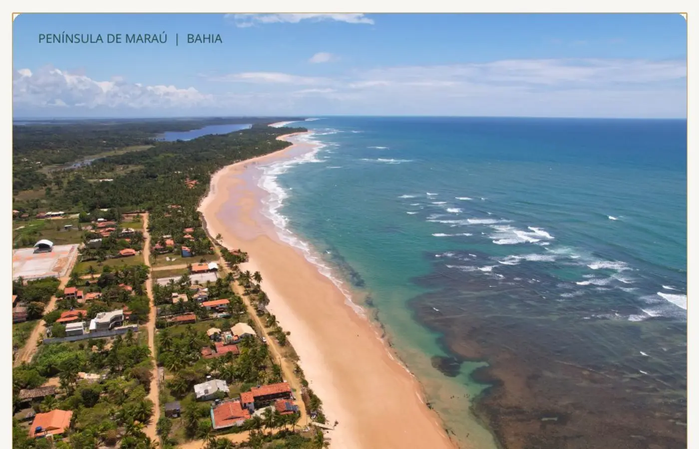 Praia de Saquaíra vista do alto